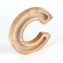 Aberto Design HAKUMC Alcancía Decorativa Marrón y Blanco